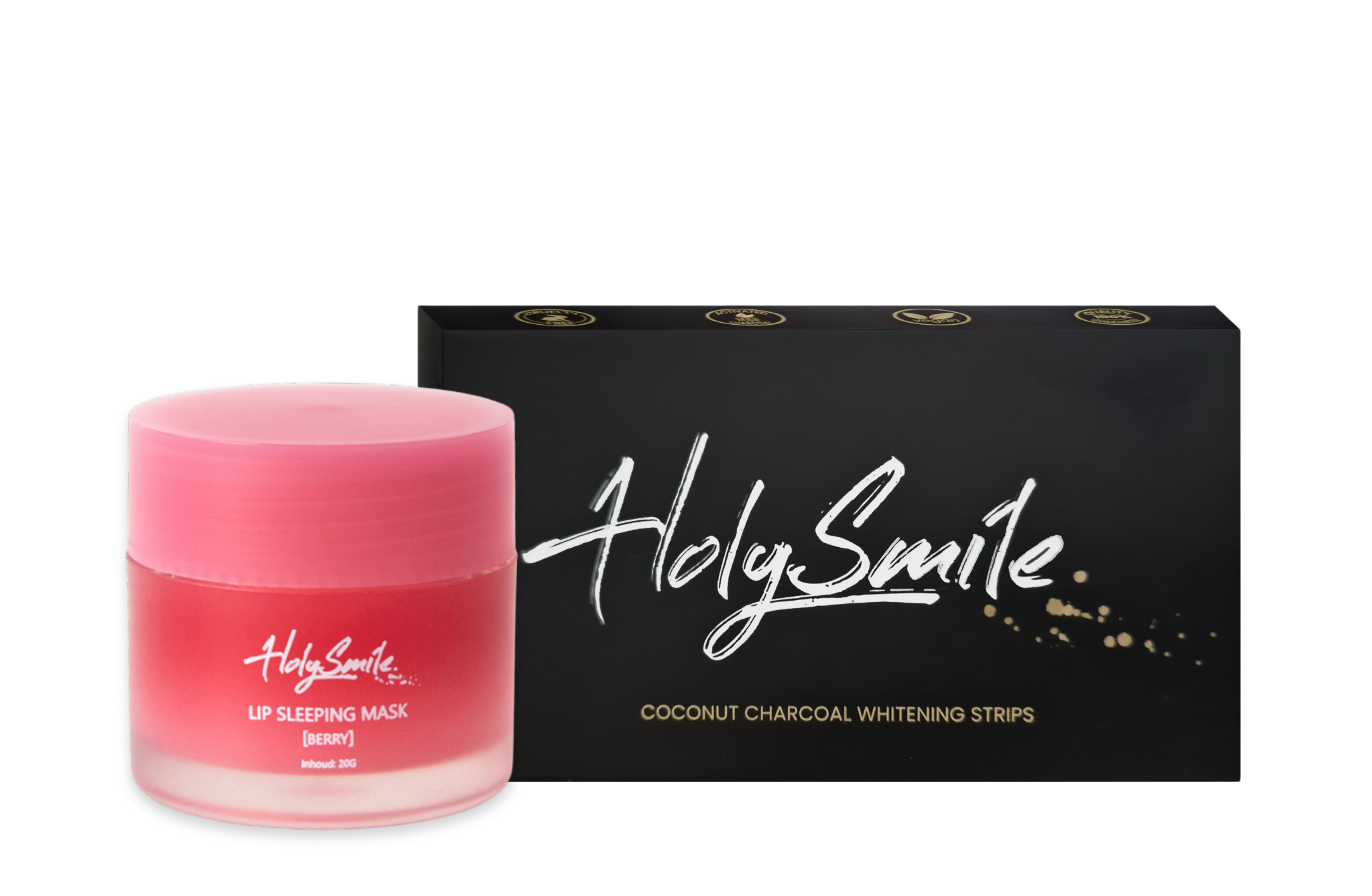 Strisce sbiancanti + maschera labbra